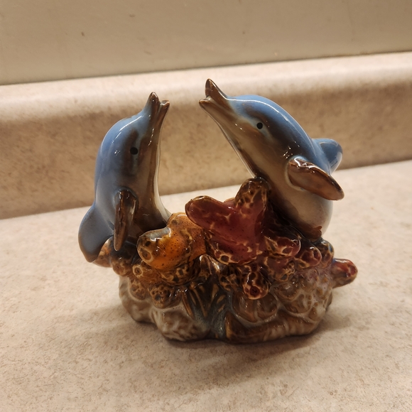 Blue and Brown Dolphin Figurine - Picture 2 of 8